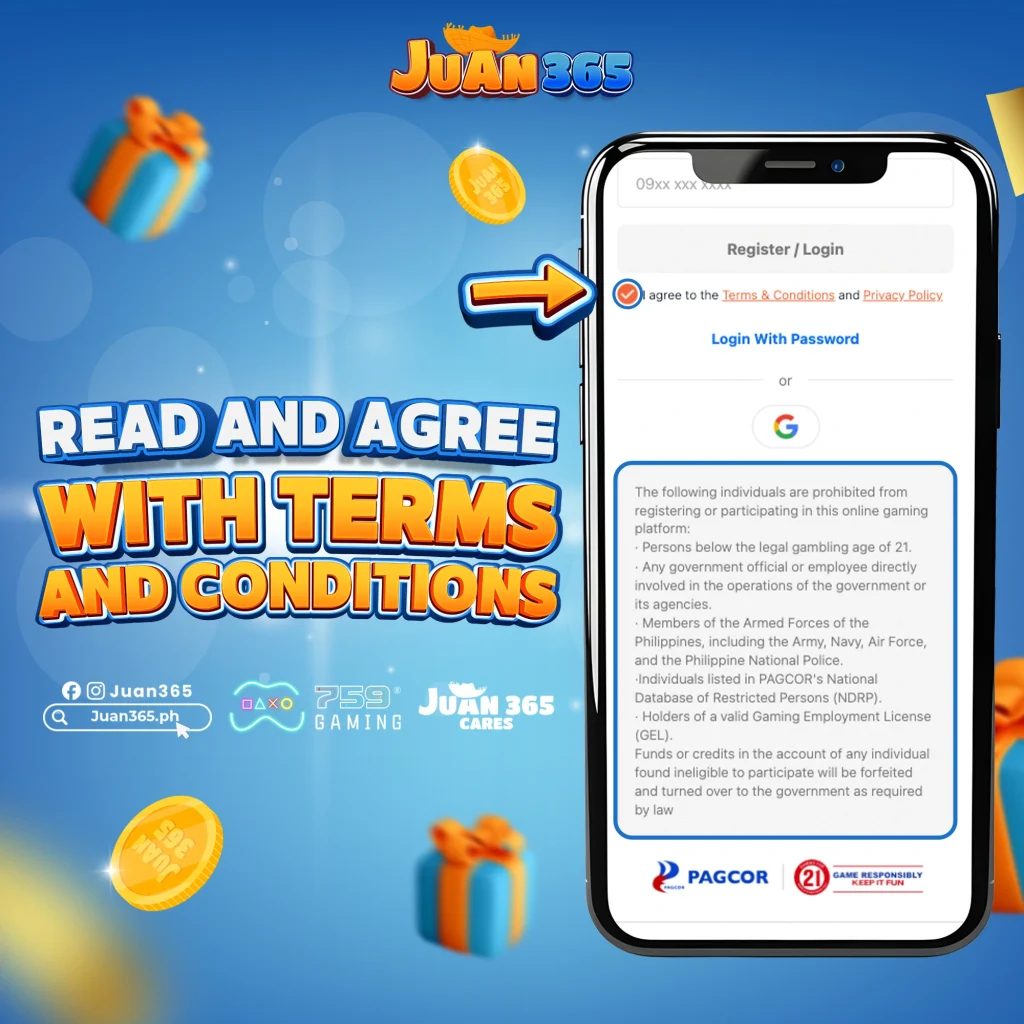 read and agree terms and conditions